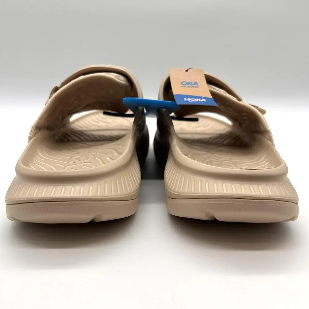 New HOKA Ora Luxe Sandals Mens 14 Shifting Sand Dune Recovery Slides 1134150